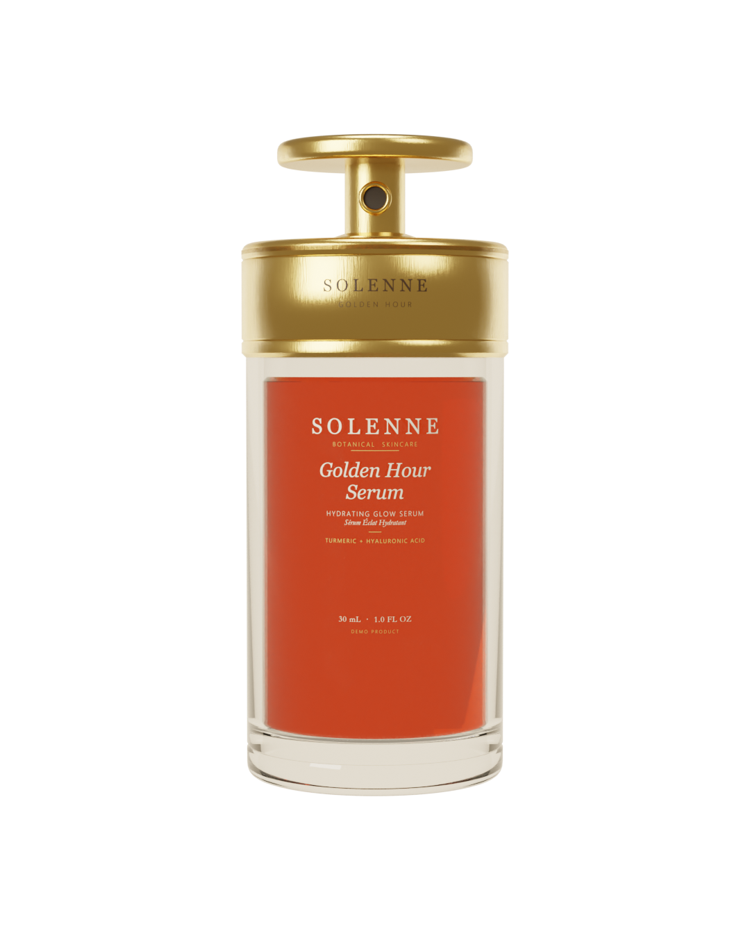 SOLENNE bottle on a transparent background